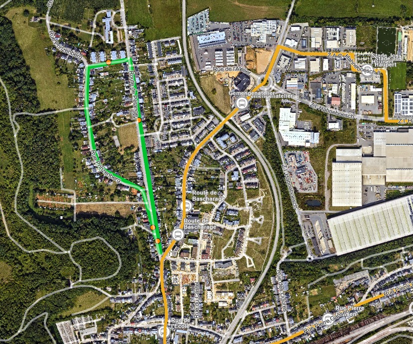 Itinéraire temporaire Diffbus 1_avril-juillet 2026